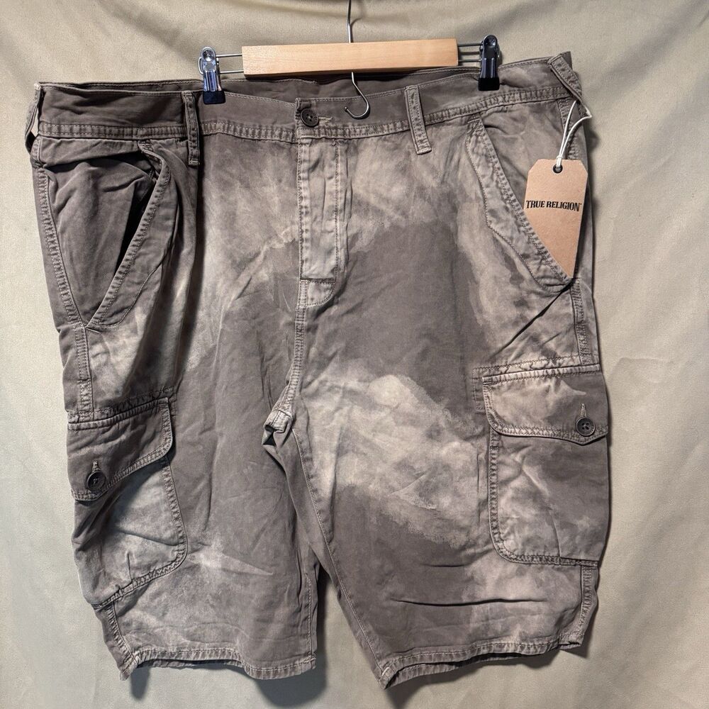 True Religion Men's Midnight Thunder Dean Cargo Shorts Size 44